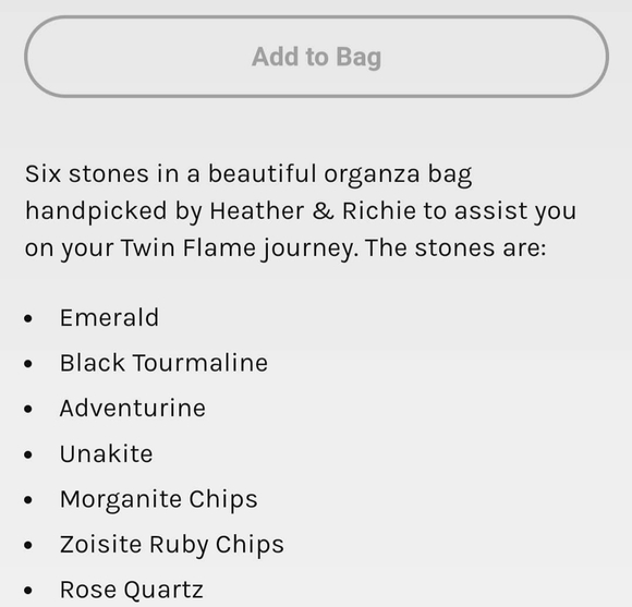 Twin Flame Crystal Ally Pouch - Picture 2 of 2